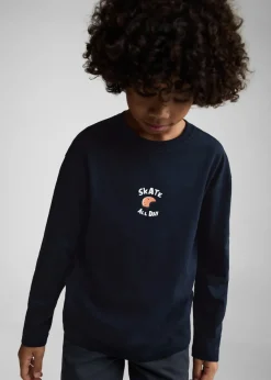 Dzieci MANGO Koszulki*Wzorzysta bawełniana koszulka