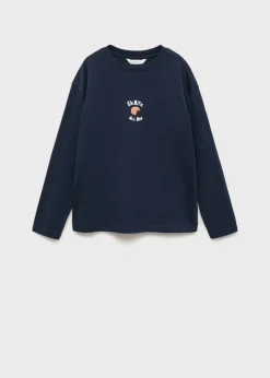 Dzieci MANGO Koszulki*Wzorzysta bawełniana koszulka