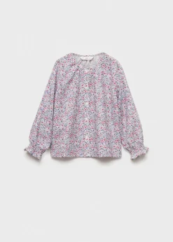 Dzieci MANGO Koszule*Wzorzysta bluzka z guzikami