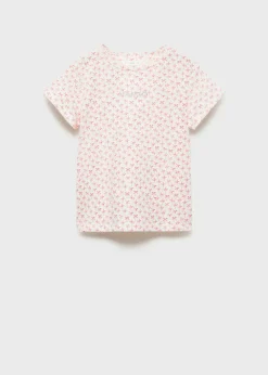 Dzieci MANGO Koszulki I Topy*Wzorzysta koszulka z logo