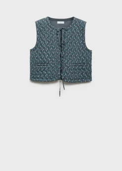 MANGO Kamizelki*Wzorzysta, pikowana kamizelka