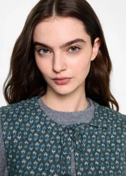 MANGO Kamizelki*Wzorzysta, pikowana kamizelka