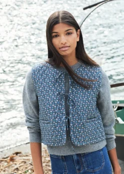 MANGO Kamizelki*Wzorzysta, pikowana kamizelka