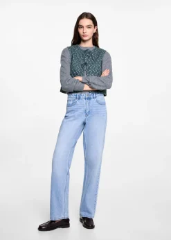 MANGO Kamizelki*Wzorzysta, pikowana kamizelka