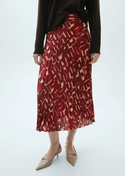 MANGO Spódnice*Wzorzysta plisowana spódnica