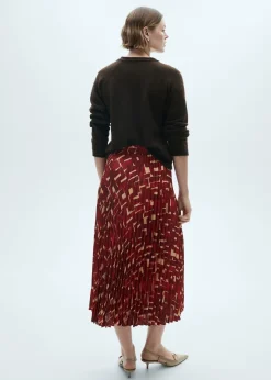 MANGO Spódnice*Wzorzysta plisowana spódnica