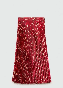 MANGO Spódnice*Wzorzysta plisowana spódnica