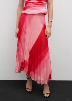 MANGO Spódnice*Wzorzysta plisowana spódnica