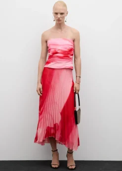 MANGO Spódnice*Wzorzysta plisowana spódnica