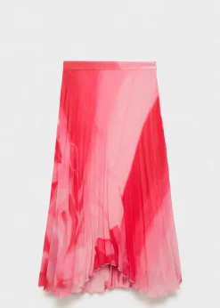 MANGO Spódnice*Wzorzysta plisowana spódnica