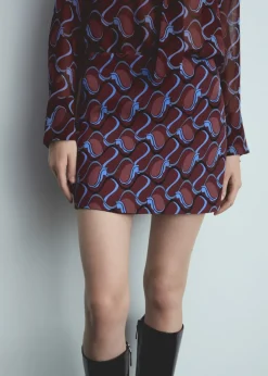 MANGO Spódnice*Wzorzysta spódnica mini