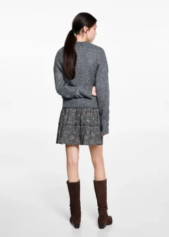 MANGO Spódnice*Wzorzysta spódnica z falbankami