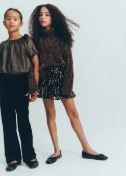 Dzieci MANGO Szorty I Spódnice*Wzorzysta spódnica z falbanami