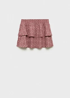 Dzieci MANGO Szorty I Spódnice*Wzorzysta spódnica z falbankami