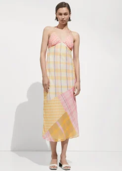 MANGO Sukienki I Kombinezony*Wzorzysta sukienka halter