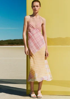 MANGO Sukienki I Kombinezony*Wzorzysta sukienka halter