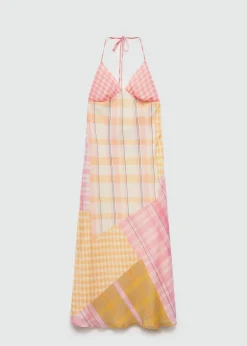 MANGO Sukienki I Kombinezony*Wzorzysta sukienka halter