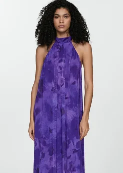 MANGO Sukienki I Kombinezony*Wzorzysta sukienka halter