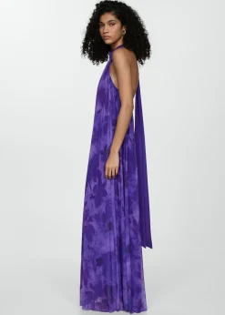 MANGO Sukienki I Kombinezony*Wzorzysta sukienka halter