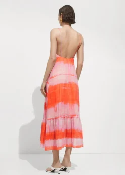 MANGO Sukienki I Kombinezony*Wzorzysta sukienka z falbaną