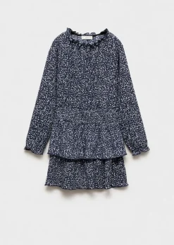 Dzieci MANGO Sukienki I Kombinezony*Wzorzysta sukienka z falbanami