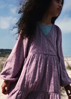 Dzieci MANGO Sukienki I Kombinezony*Wzorzysta sukienka z falbanami