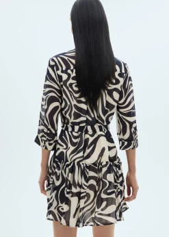 MANGO Sukienki I Kombinezony*Wzorzysta sukienka z falbanami