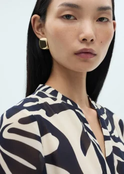 MANGO Sukienki I Kombinezony*Wzorzysta sukienka z falbanami