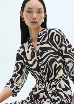 MANGO Sukienki I Kombinezony*Wzorzysta sukienka z falbanami