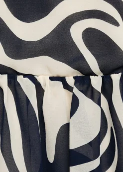 MANGO Sukienki I Kombinezony*Wzorzysta sukienka z falbanami