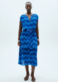 MANGO Sukienki I Kombinezony*Wzorzysta sukienka z paskiem