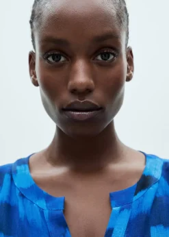 MANGO Sukienki I Kombinezony*Wzorzysta sukienka z paskiem