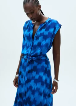 MANGO Sukienki I Kombinezony*Wzorzysta sukienka z paskiem