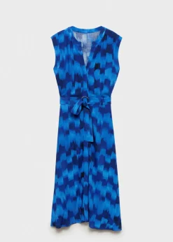 MANGO Sukienki I Kombinezony*Wzorzysta sukienka z paskiem