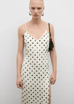 MANGO Sukienki I Kombinezony*Wzorzysta sukienka z rozcięciem