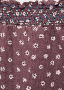 Dzieci MANGO Spodnie*Wzorzyste bawełniane spodnie