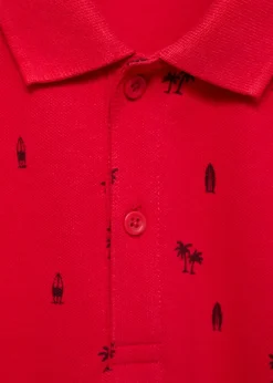 Dzieci MANGO Koszulki*Wzorzyste polo bawełniana pika