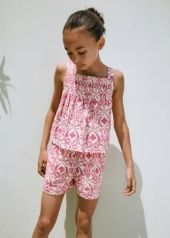 Dzieci MANGO Szorty I Spódnice*Wzorzyste szorty z bawełny