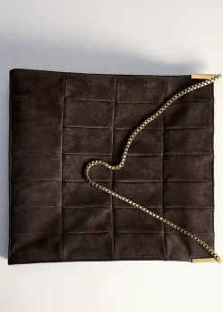 MANGO Torebki|Akcesoria Skórzane*Zamszowa torba z łańcuchem