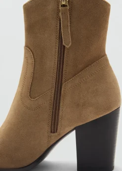 MANGO Buty*Zamszowe botki