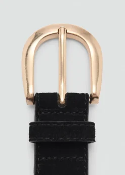 MANGO Paski|Akcesoria Skórzane*Zamszowy pasek