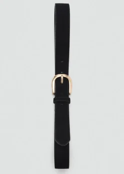 MANGO Paski|Akcesoria Skórzane*Zamszowy pasek