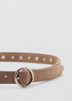 Dzieci MANGO Więcej Akcesoriów*Zamszowy pasek perforowany