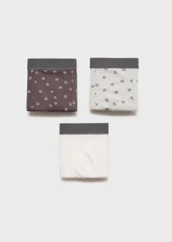 Dzieci MANGO Bielizna I Skarpetki*Zestaw 3 par bokserek bawełnianych