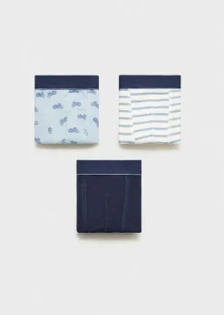 Dzieci MANGO Bielizna I Skarpetki*Zestaw 3 par bokserek w różne wzory