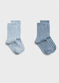 Dzieci MANGO Skarpetki I Rajstopy*Zestaw 2 par ściągaczowych skarpetek