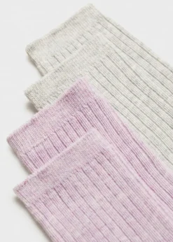 Dzieci MANGO Bielizna I Skarpetki*Zestaw 2 par ściągaczowych skarpetek