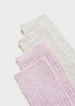 Dzieci MANGO Bielizna I Skarpetki*Zestaw 2 par ściągaczowych skarpetek