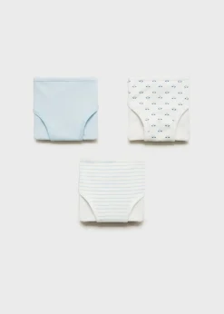 Dzieci MANGO Bielizna I Skarpetki*Zestaw 3 par majtek z bawełny ze wzorem