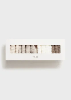 Dzieci MANGO Skarpetki I Rajstopy*Zestaw 4 par prążkowanych skarpetek